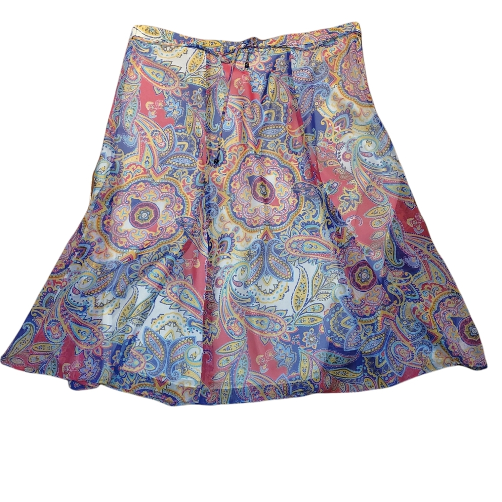 Coldwater Creek plus size boho midi skirt.